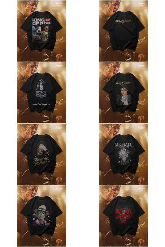 Michael Jackson 17 DISEÑOS DTF playeras png