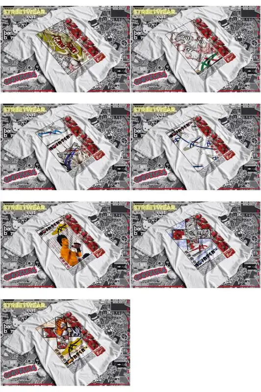 onitzuka tiger dtf sublimacion 7 diseños plantillas png jpg