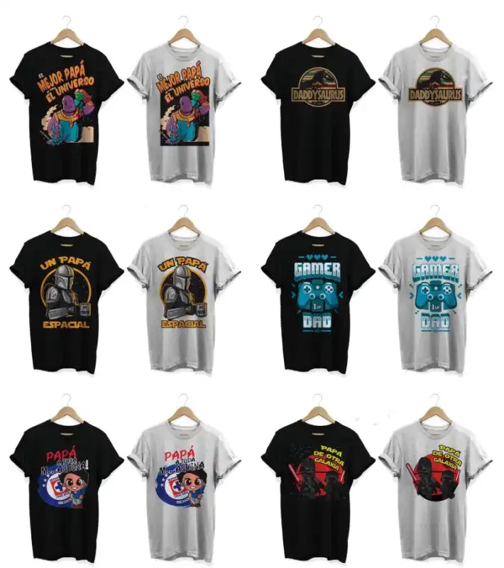 Vectores dia del padre graciosos playeras pdf 7 diseños