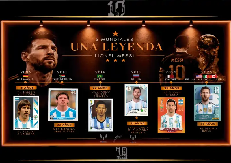 Messi Argentina Cuadro 6 mundiales PDF