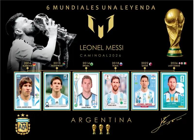 Cuadro Messi editable pdf Argentina plantilla