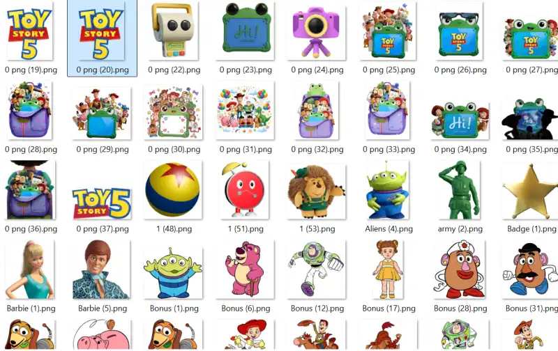 Toy story 5 png 50 diseños clipart multipropositos