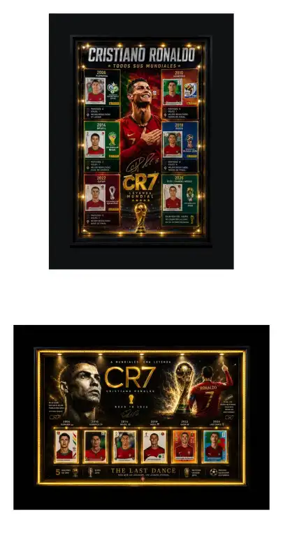Cuadros Cristiano Ronaldo Mundial 2 diseños Gratis