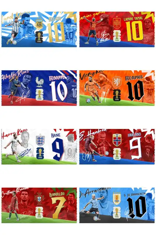 Jugadores Mundialista Plantillas Messi Ronaldo Mbappe 17 diseños tazas