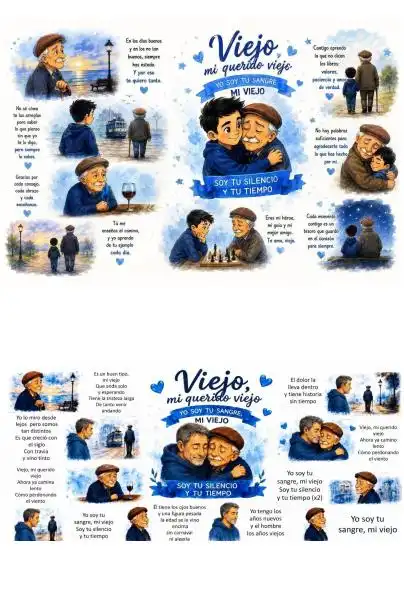 vIEJO MI Querido viejo plantilla dia del padre GRATIS