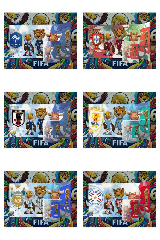 Tazas Mascotas Mundial 2026 16 plantillas GRATIS