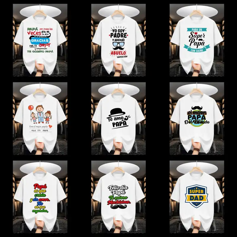 Frases dia del padre playeras sublimacion 28 diseños png