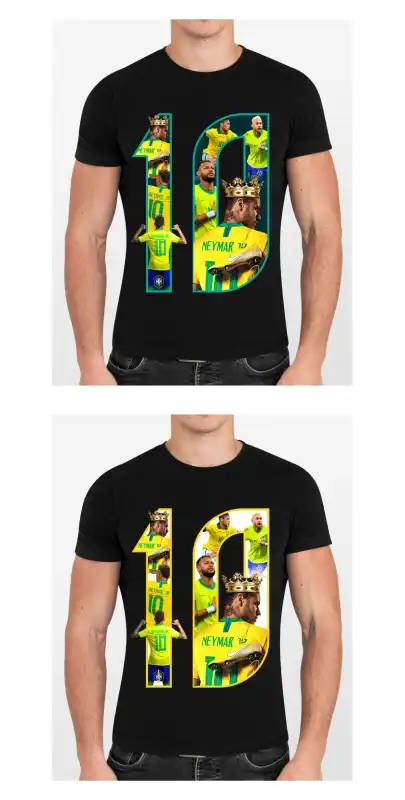 Neymar Brasil Playera Sublimacion DTF