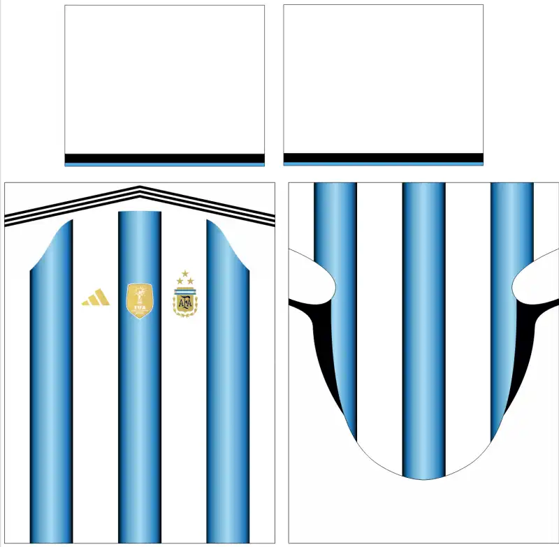 Playera Argentina Cdr vECTOR fUTBOL