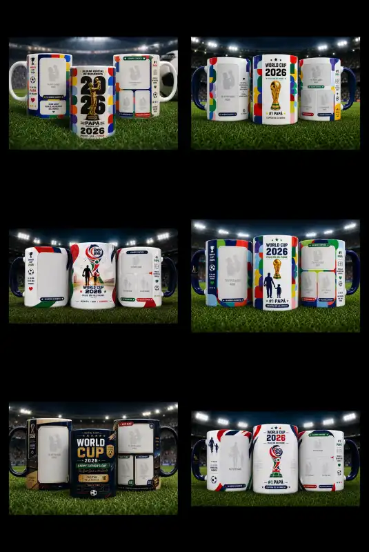 TAZAS ALBUM PANINI FIFA 2026 12 plantillas Fotos