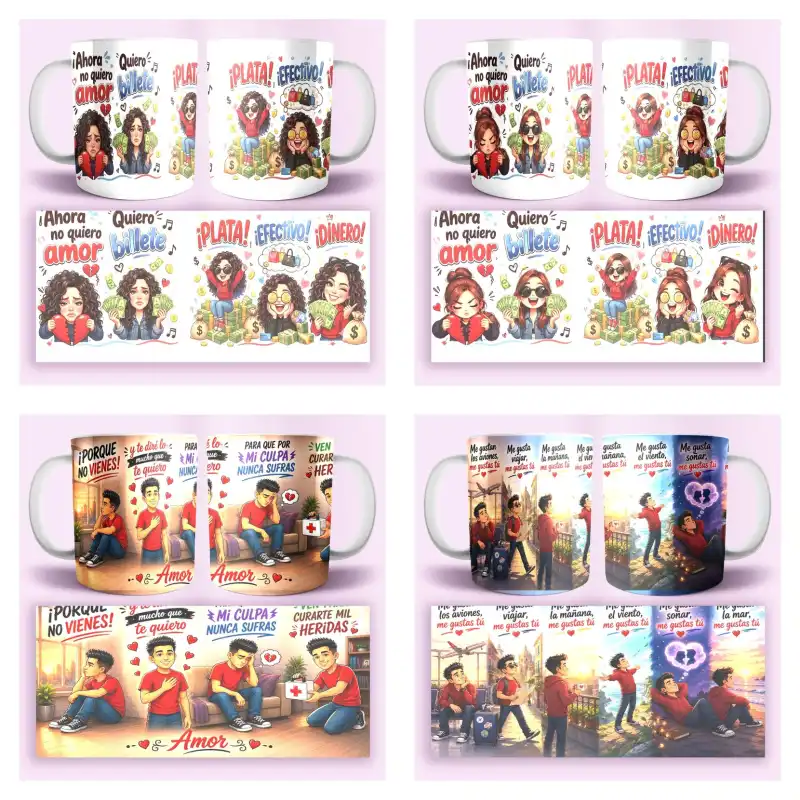 Ahora no quiero amor quiero billete por que no vienes te dire plantilla taza