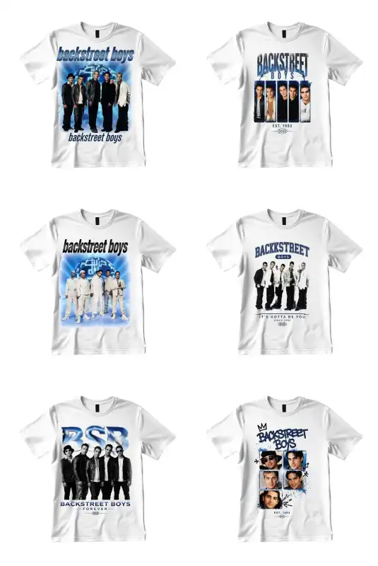 backstreet boys 6 diseños sublimacion plantillas png