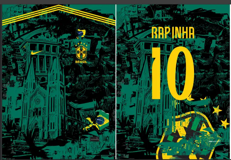 Jersey Brasil Vector Editable