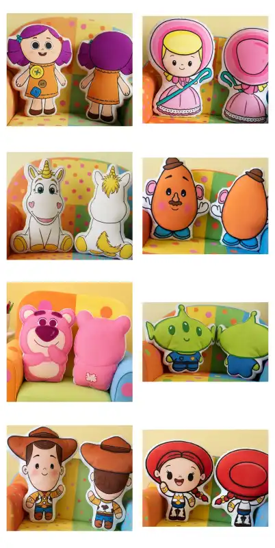 COJINES DE APEGO TOY STORY - 17 diseños 8 personajes Plantillas