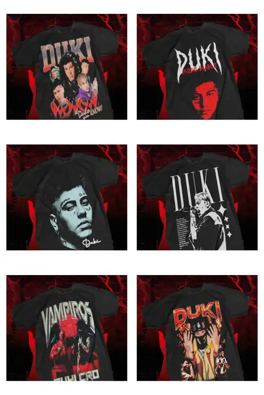 dUKI rapero musica artistas semitonos 12 plantillas DTF