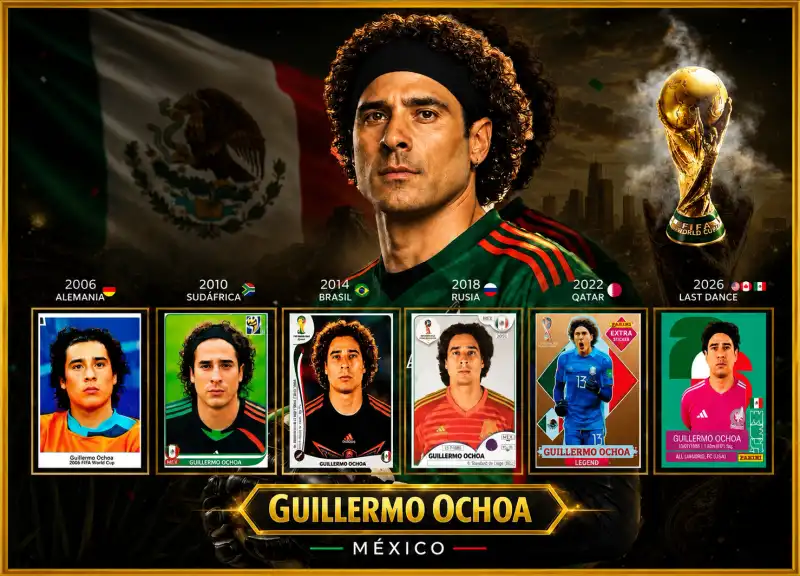 Guillermo Ocho 6 mundiales Cuadro PNG