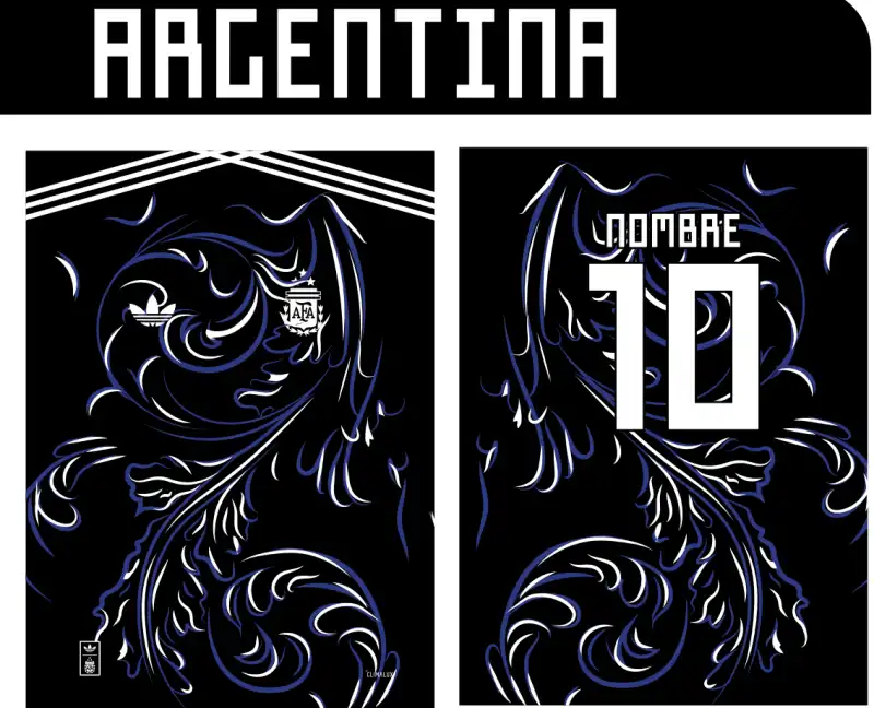Jersey Argentina Vector Editable Coreldraw Illustrator