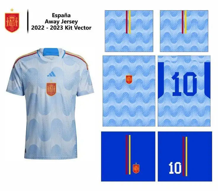 España visitante Uniforme vector coreldraw