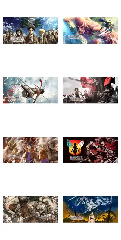 ATTACK ON TITAN - TAZAS -ataque de titanes 15 plantillas anime