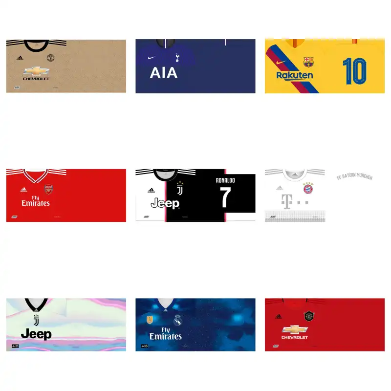Futbol Liga española 16 plantillas editabler coreldraw