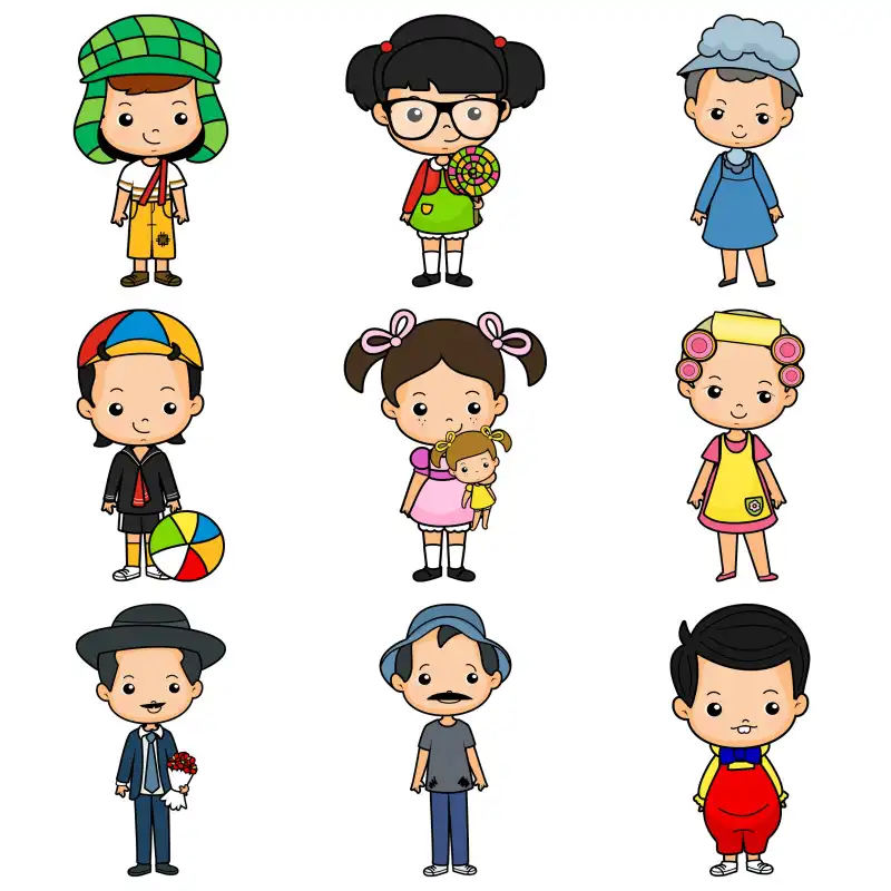 Chavo del 8 y sus amigos clipart papeles digitales png