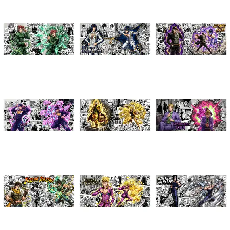 anime jojos 10 plantillas tazas sublimar