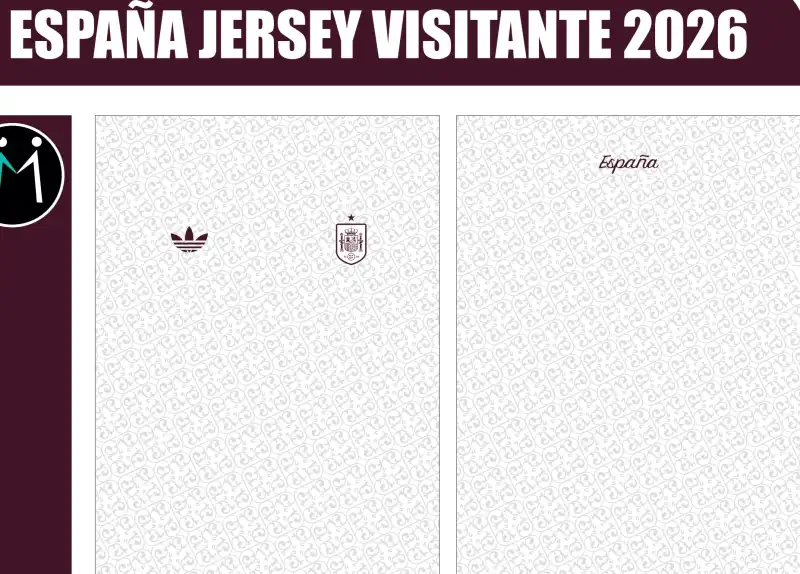 España Jersey visitante vector playera