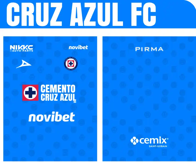 Cruz Azul yersey playera vector