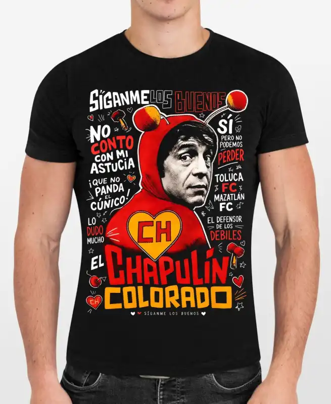 Chapulin colorado DTF PNG playera
