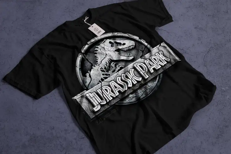 jurassic park  dtf editable psd png playeras dinosaurios plantilla