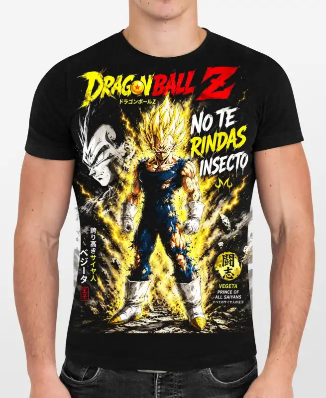 Daragon ball z Vegeta supersaiyan png dtf playeras