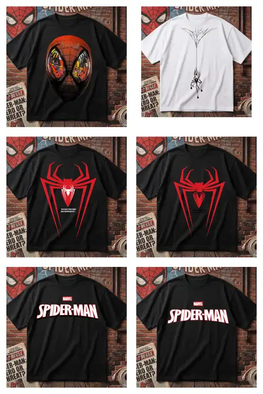 VECTORES spiderman 9 diseños pdf playeras tazas