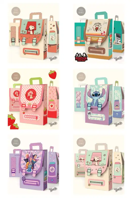 Backpacks mochilas personajes imprimibles recortables PDF JPG