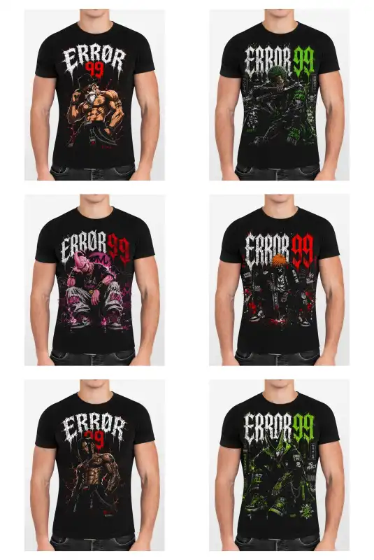 ERROR 99 DTF PNG 20 plantillas anime fondos obscuros semitonos