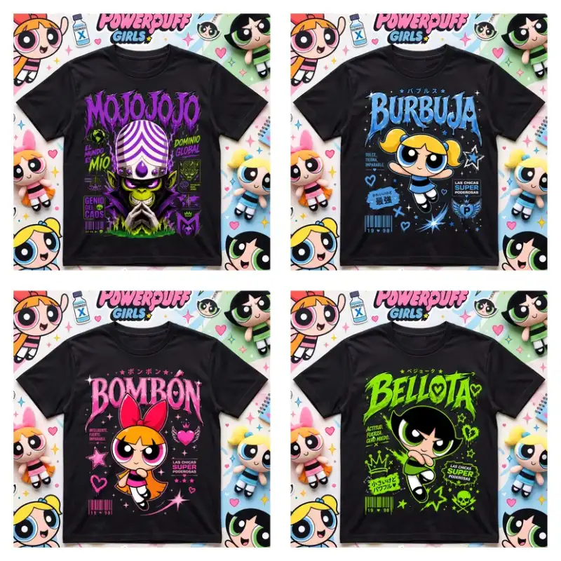 Chicas super poderosas vector pdf bellota bombon burbuja mojojo
