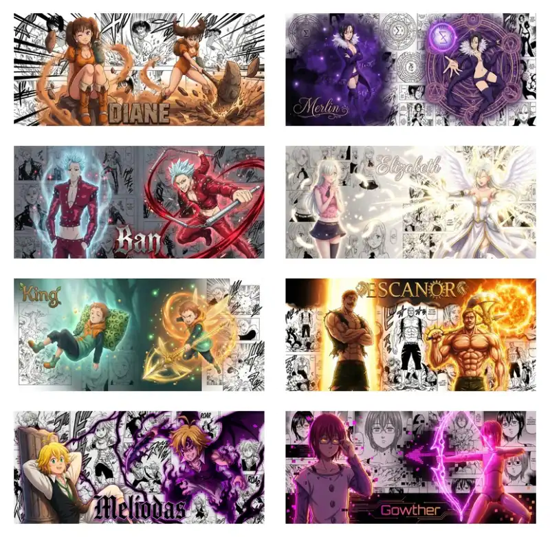 TAZAS Nanatsu no Taizai - 8 diseño ssublimacion anime