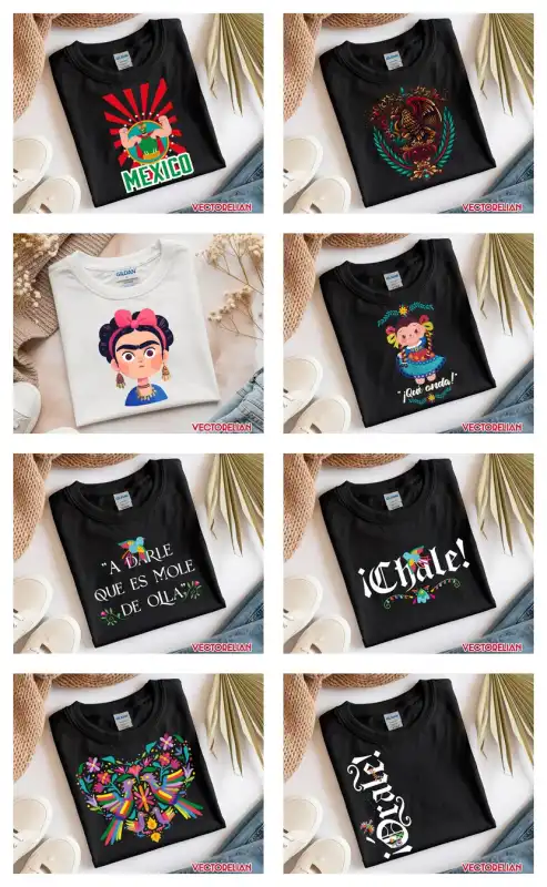 Muñecas collares frases loteria fiestas patrias mexico 37 vectores coleccion