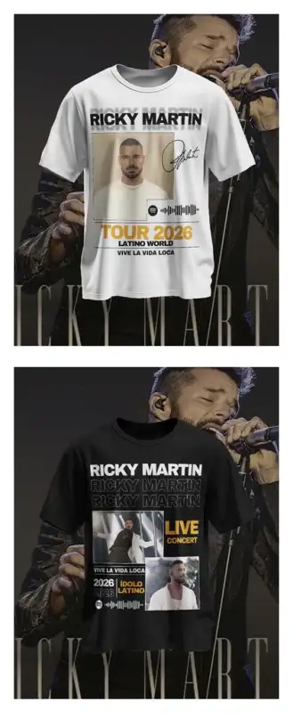 Ricky Martin vive la vida loca tour playera sublimacion dtf