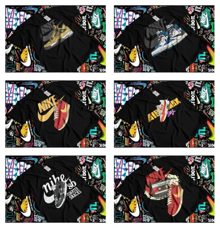 30 Nike Sneakers Designs PNG + Ai sublimacion dtf