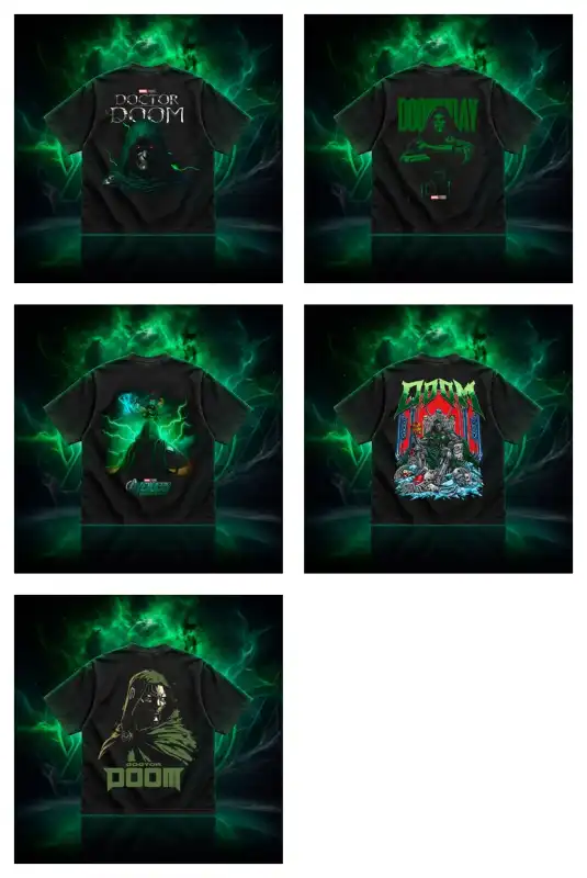DR DOOM marvel semitonos dtf superheroes 5 diseños