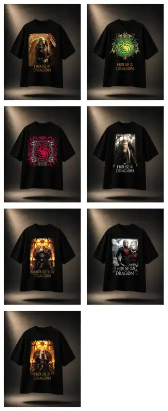 house of the dragon serie 7 diseños png semitonos dtf