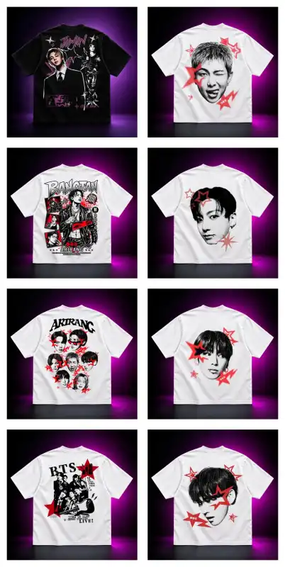 bts arirang bangtan 20 diseños kpop semitonos dtf