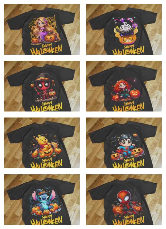 halloween noche de brujas personajes peliculas disney superheroes dtf semitonos