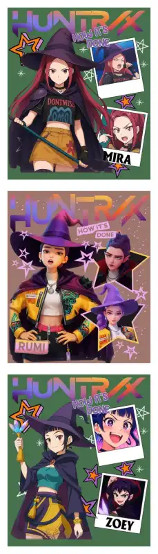 huntrix halloween brujas 3 png transparentes sublimacion