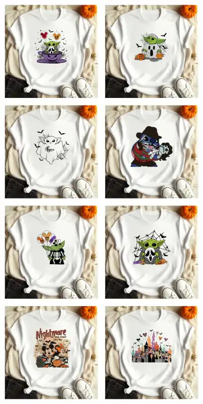 halloween disney personajes stitch baby yoda starwars mickey 36 diseños