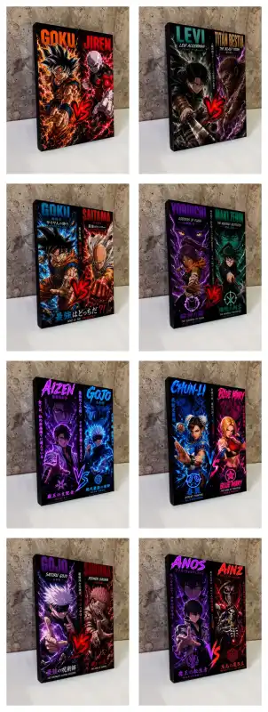 coleccion 47 diseños para marcos cuadros anime versus